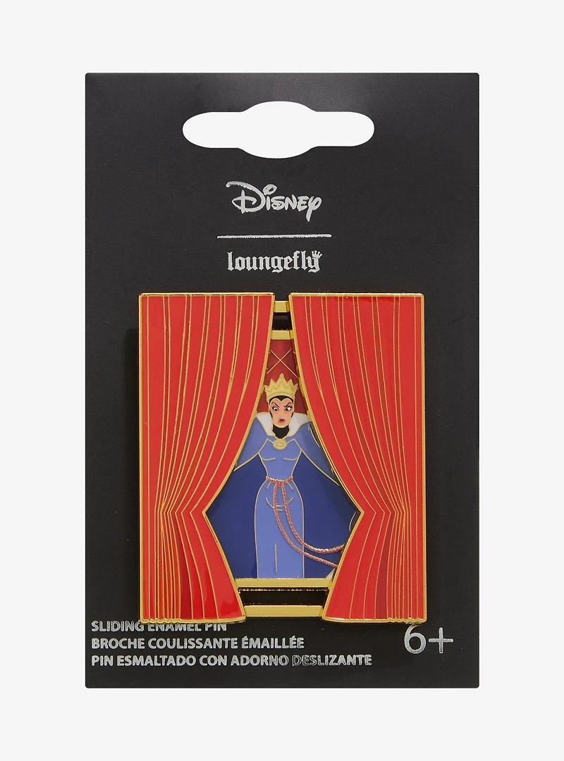 Loungefly Disney Snow White and the Seven Dwarfs Evil Queen Sliding Enamel Pin — BoxLunch Exclusive