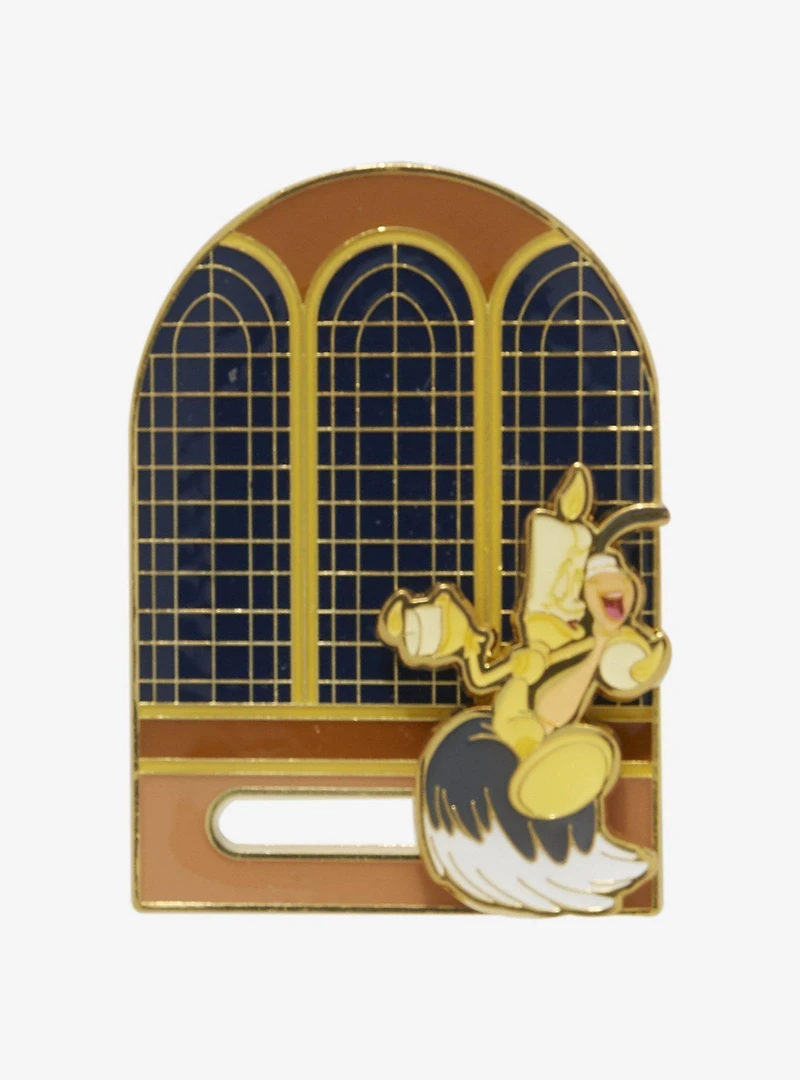Loungefly Disney Beauty and The Beast Lumiere & Babette Dancing Moving Enamel Pin