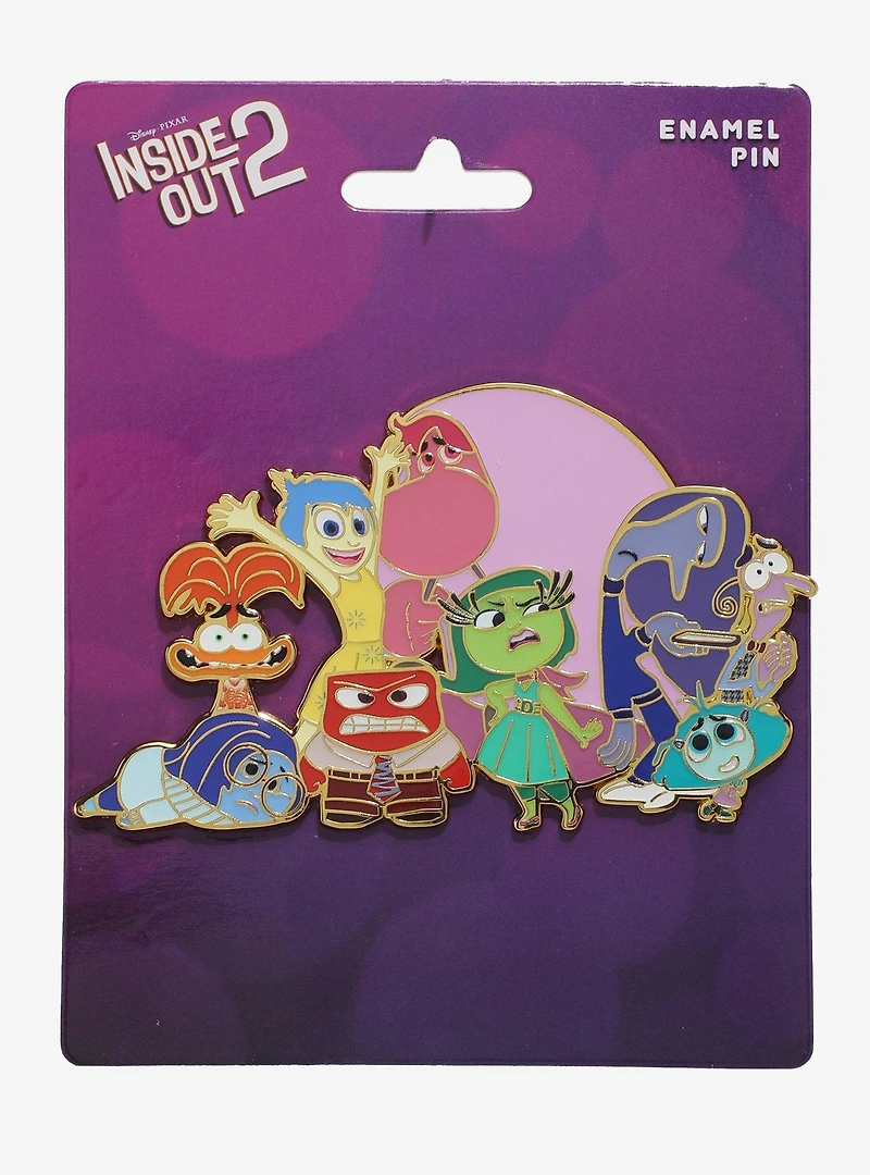 Disney Pixar Inside Out 2 Emotions Group Portrait Enamel Pin