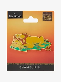 Disney The Lion King Mufasa & Simba Grassy Enamel Pin