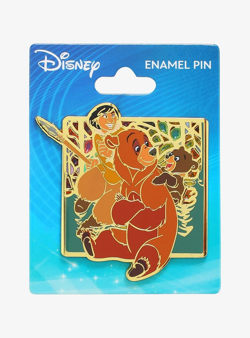 Disney Brother Bear Northern Lights Stained Glass Enamel Pin