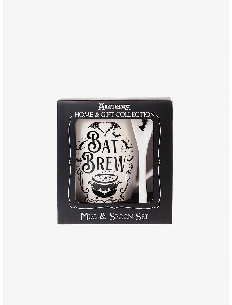 Alchemy of England Bat Brew Mug & Spoon Set