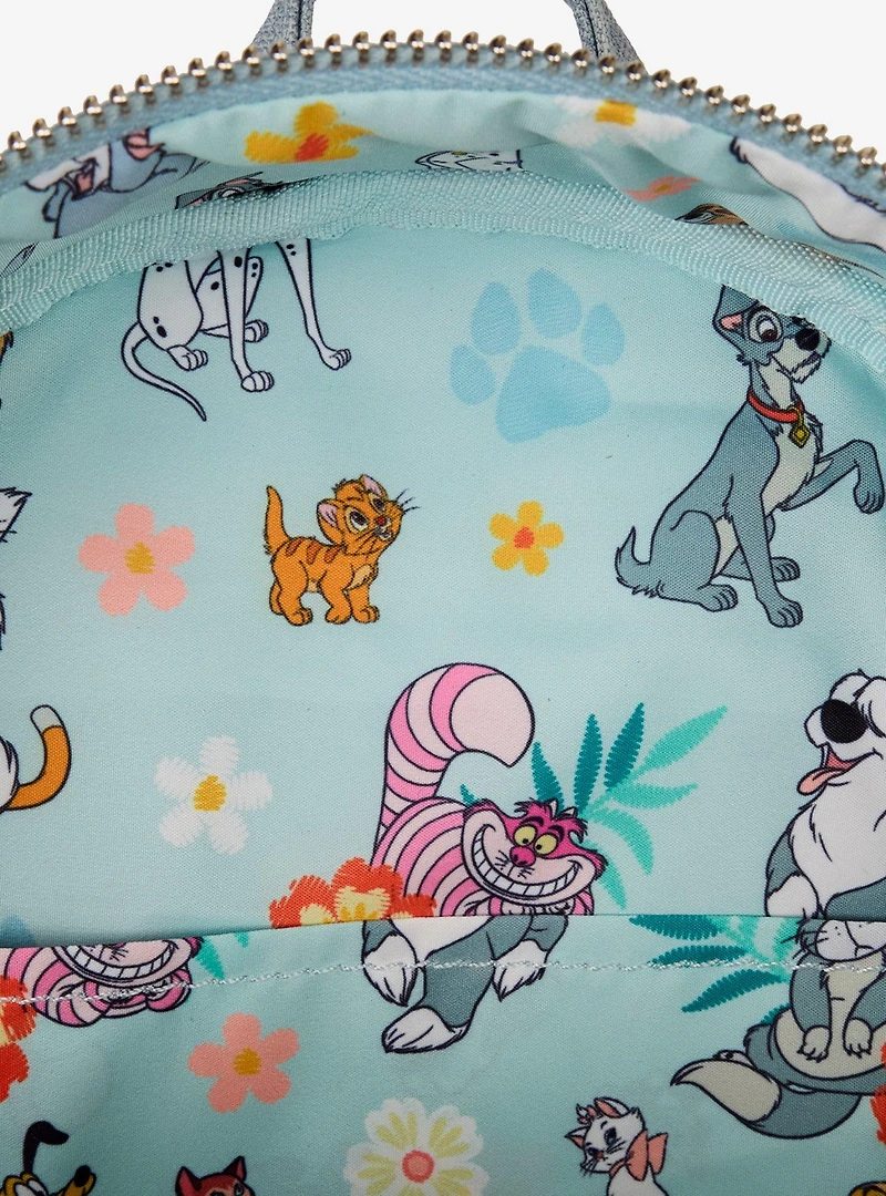 Loungefly Disney Dogs & Cats Denim Mini Backpack
