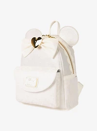 Loungefly Disney Minnie Mouse Ears Lace Wedding Mini Backpack