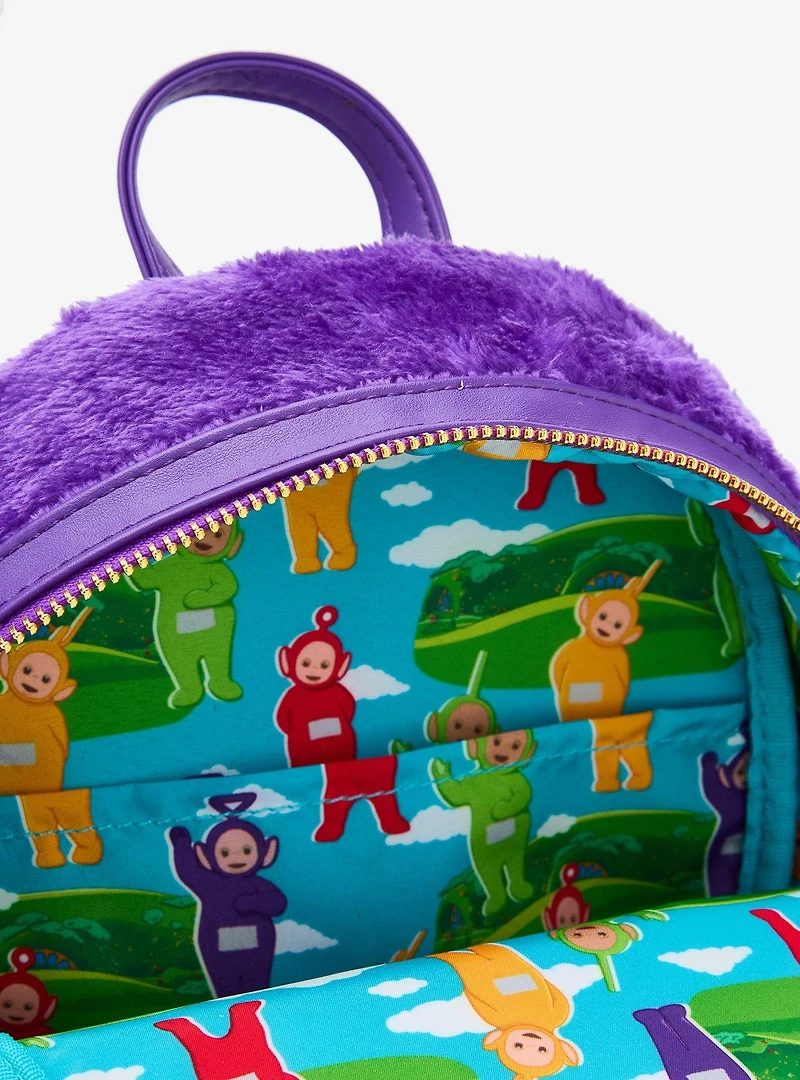 Loungefly Teletubbies Tinky Winky Figural Plush Light-Up Mini Backpack