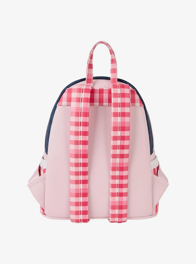 Loungefly Strawberry Shortcake Denim Gingham Mini Backpack