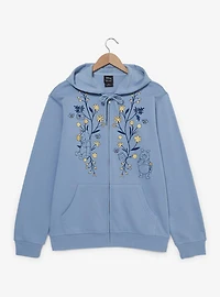 Disney Winnie the Pooh Floral Bear Zippered Hoodie - BoxLunch Exclusive