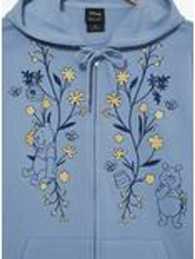 Disney Winnie the Pooh Floral Bear Zippered Hoodie - BoxLunch Exclusive