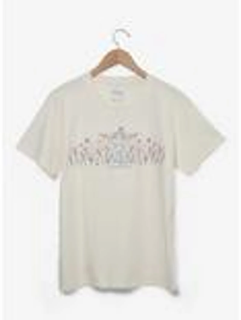 Disney Winnie the Pooh Floral Embroidered Women's T-Shirt