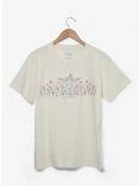 Disney Winnie the Pooh Floral Embroidered Women's T-Shirt