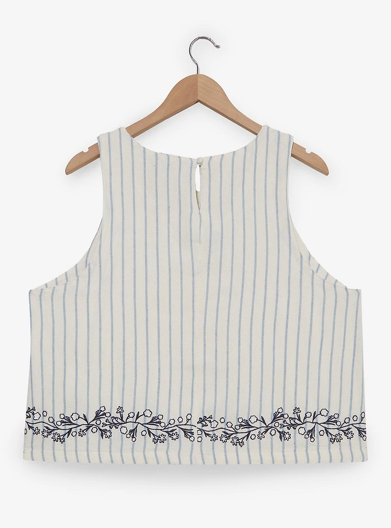 Disney Winnie the Pooh Floral Bear Striped Women's Plus Tank Top - BoxLunch Exclusive