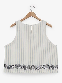 Disney Winnie the Pooh Floral Bear Striped Women's Plus Tank Top - BoxLunch Exclusive