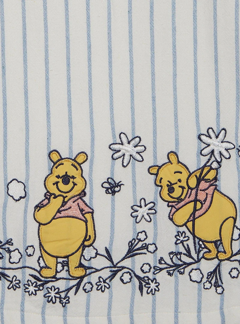 Disney Winnie the Pooh Floral Bear Striped Women's Plus Tank Top - BoxLunch Exclusive