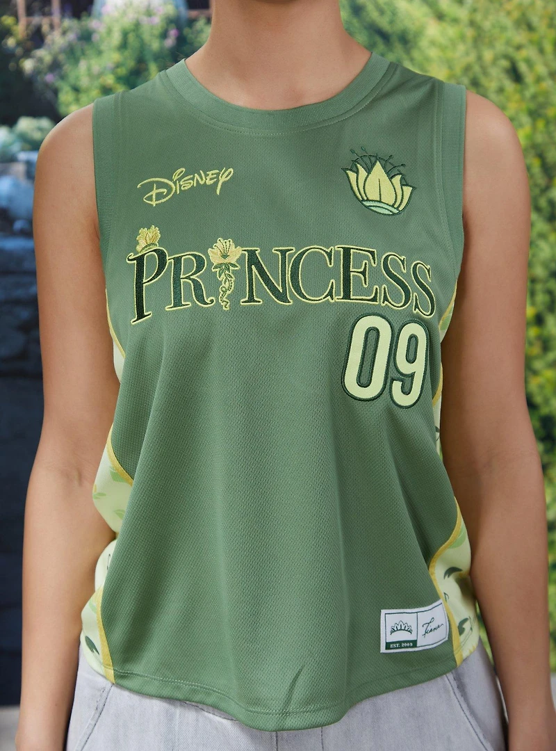 Disney the Princess and Frog Tiana Women's Cropped Basketball Jersey — BoxLunch Exclusive