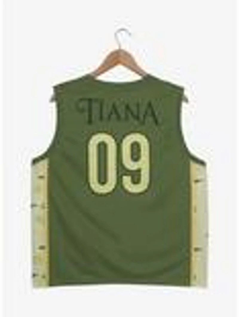 Disney the Princess and Frog Tiana Women's Plus Cropped Basketball Jersey — BoxLunch Exclusive