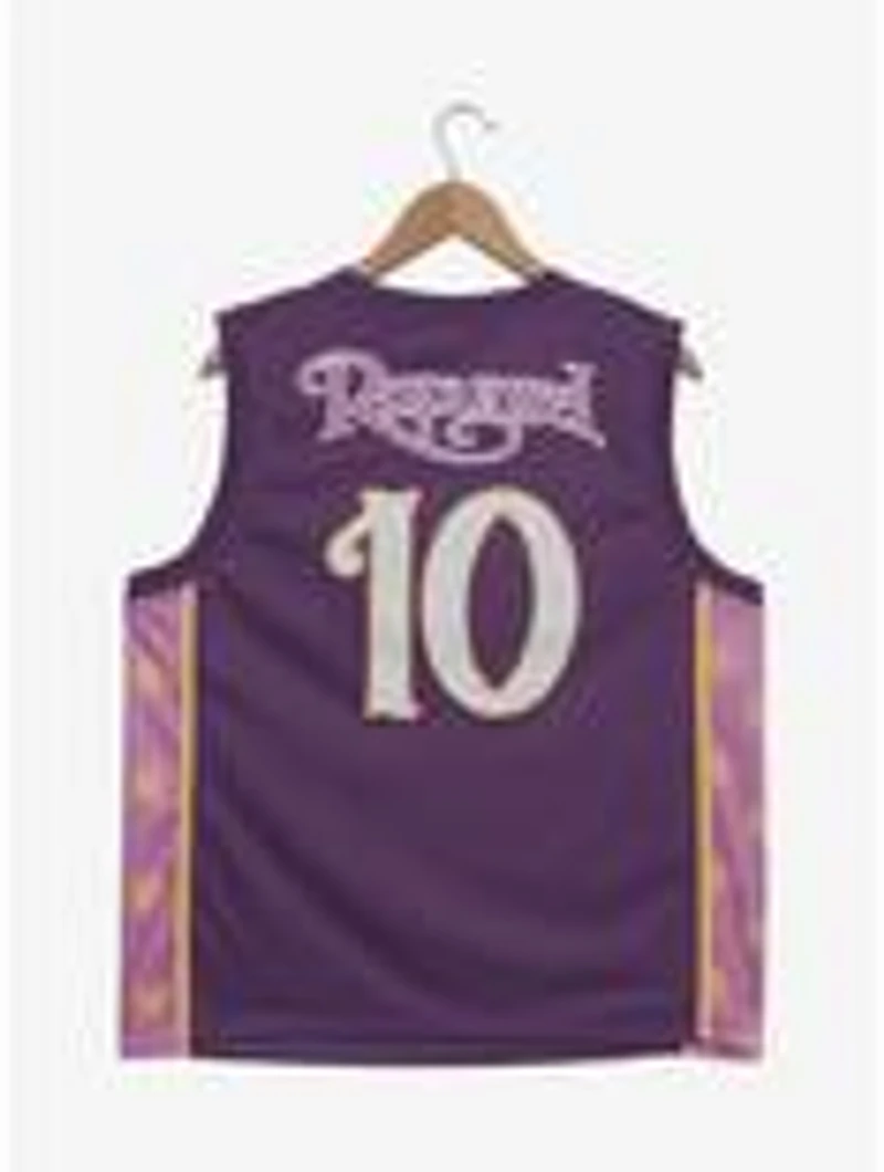 Disney Tangled Rapunzel Embroidered Women's Plus Cropped Basketball Jersey — BoxLunch Exclusive