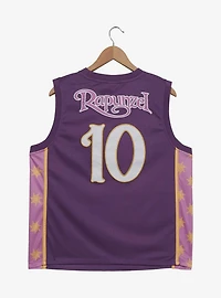Disney Tangled Rapunzel Embroidered Women's Plus Cropped Basketball Jersey — BoxLunch Exclusive
