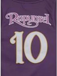 Disney Tangled Rapunzel Embroidered Women's Plus Cropped Basketball Jersey — BoxLunch Exclusive