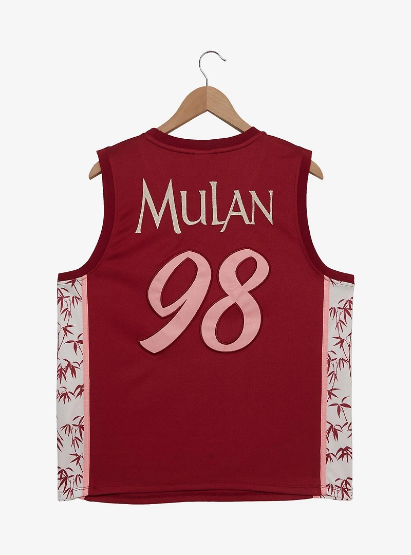 Disney Mulan Embroidered Women's Plus Cropped Basketball Jersey — BoxLunch Exclusive