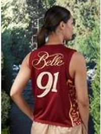 Disney Beauty and the Beast Belle Women's Cropped Basketball Jersey — BoxLunch Exclusive