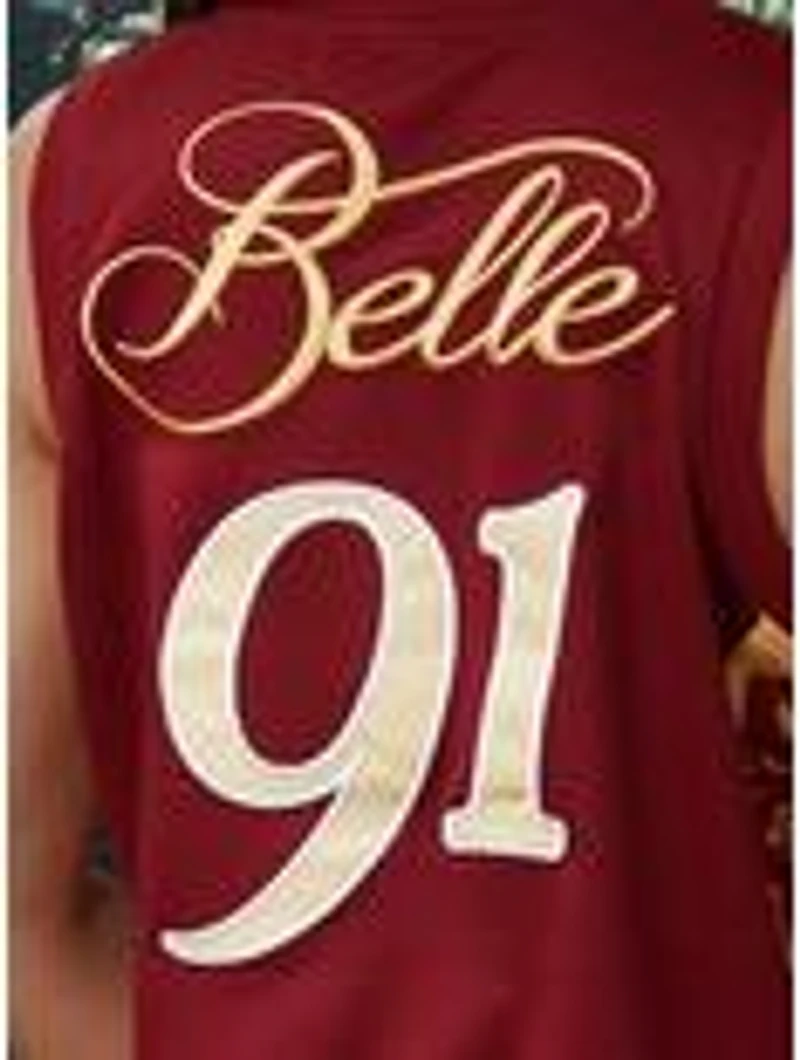 Disney Beauty and the Beast Belle Women's Cropped Basketball Jersey — BoxLunch Exclusive