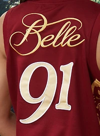Disney Beauty and the Beast Belle Women's Cropped Basketball Jersey — BoxLunch Exclusive