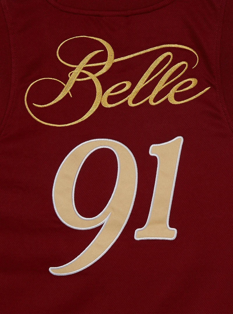 Disney Beauty and the Beast Belle Women's Plus Cropped Basketball Jersey — BoxLunch Exclusive