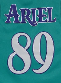 Disney The Little Mermaid Ariel Embroidered Women's Plus Cropped Basketball Jersey — BoxLunch Exclusive