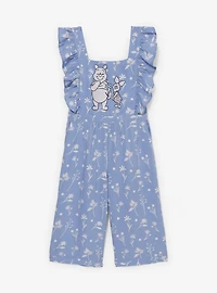 Disney Winnie the Pooh Piglet & Bear Floral Toddler Ruffle Romper - BoxLunch Exclusive