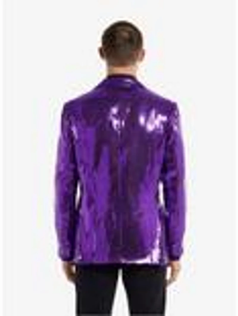Sequins Purple Blazer