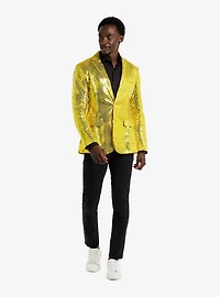 Sequins Yellow Blazer