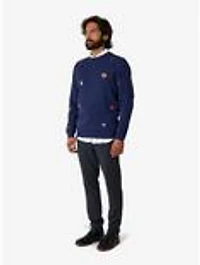 Christmas Icons Navy Sweater