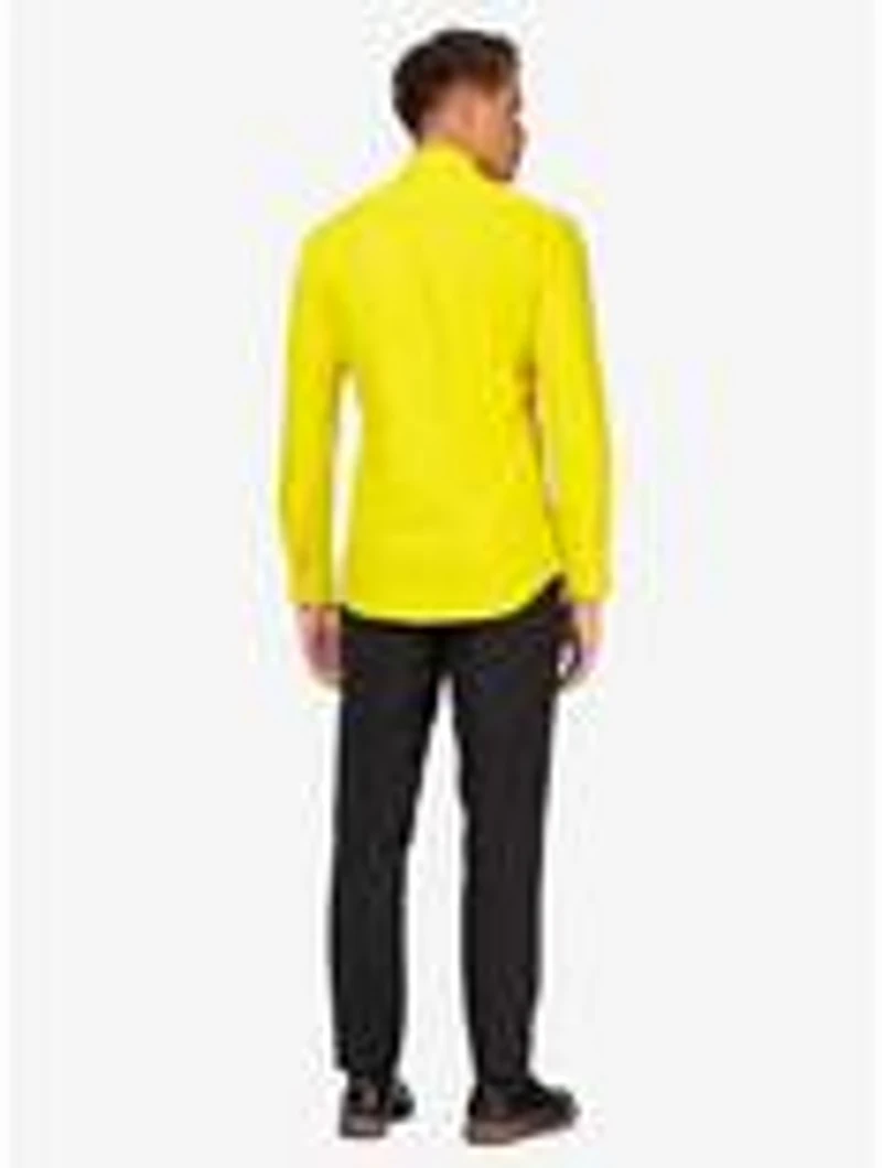 Yellow Fellow Long Sleeve Button-Up Shirt