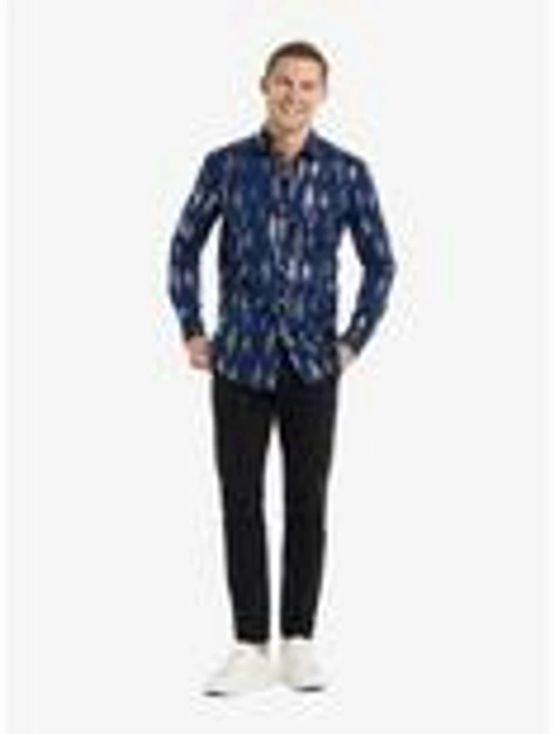 Teriffic Trees Long Sleeve Button-Up Shirt