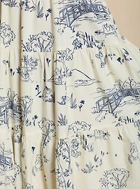 Disney Winnie the Pooh Hundred Acre Wood Smock Midi Dress