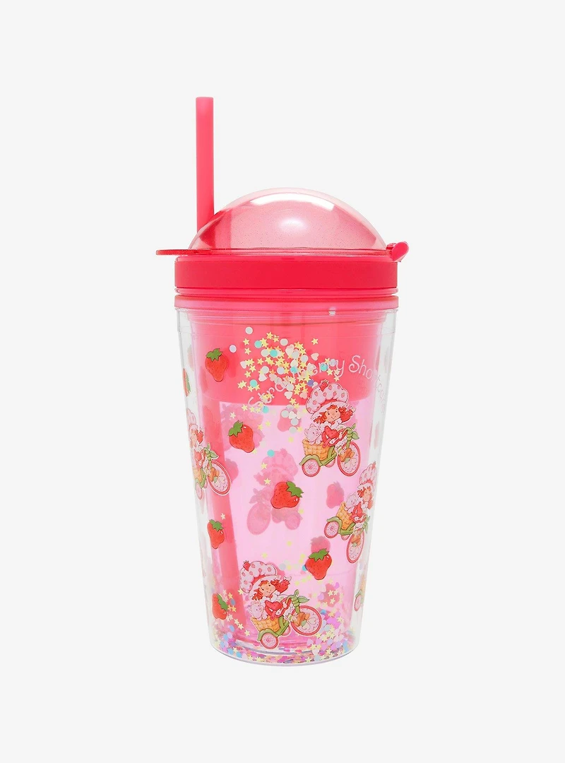 Strawberry Shortcake Confetti Carnival Cup with Snack Dome Lid