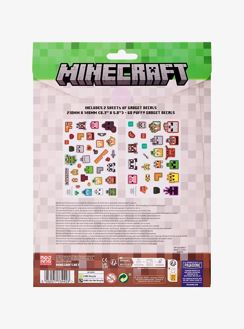 Minecraft Characters & Icons Puffy Gadget Decals