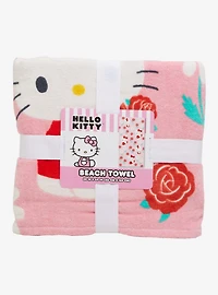 Sanrio Hello Kitty Floral Beach Towel — BoxLunch Exclusive