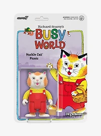 Super7 ReAction Richard Scarry's Busy World Huckle Cat Picnic Figure
