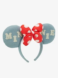 Disney Minnie Mouse Denim Ears Headband - BoxLunch Exclusive