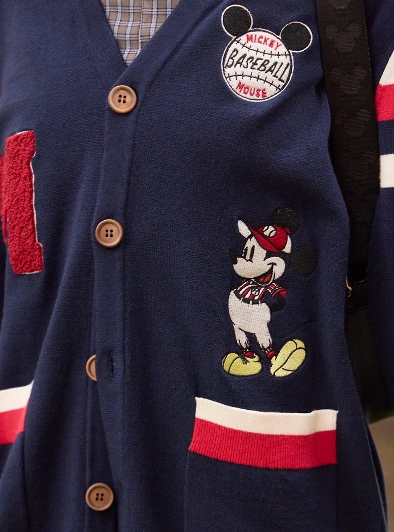 Disney Mickey Mouse Retro Baseball Cardigan — BoxLunch Exclusive