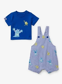 Disney Pixar Monsters, Inc. Mike & Sulley Infant Overall and Shirt Set — BoxLunch Exclusive