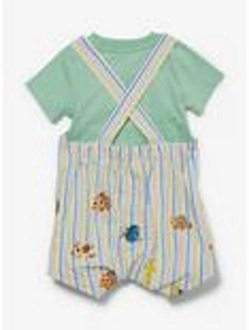 Disney Pixar Finding Nemo Striped Infant T-Shirt and Overall Set
