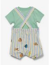 Disney Pixar Finding Nemo Striped Infant T-Shirt and Overall Set
