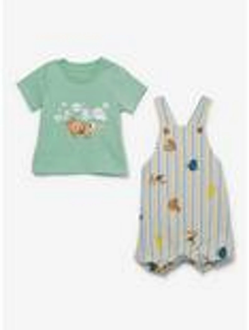 Disney Pixar Finding Nemo Striped Infant T-Shirt and Overall Set