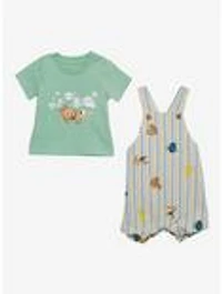 Disney Pixar Finding Nemo Striped Infant T-Shirt and Overall Set