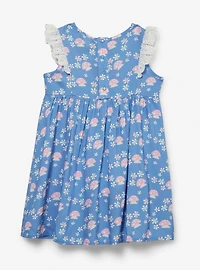 Disney Alice's Wonderland Bakery Mushroom Allover Print Ruffle Toddler Dress