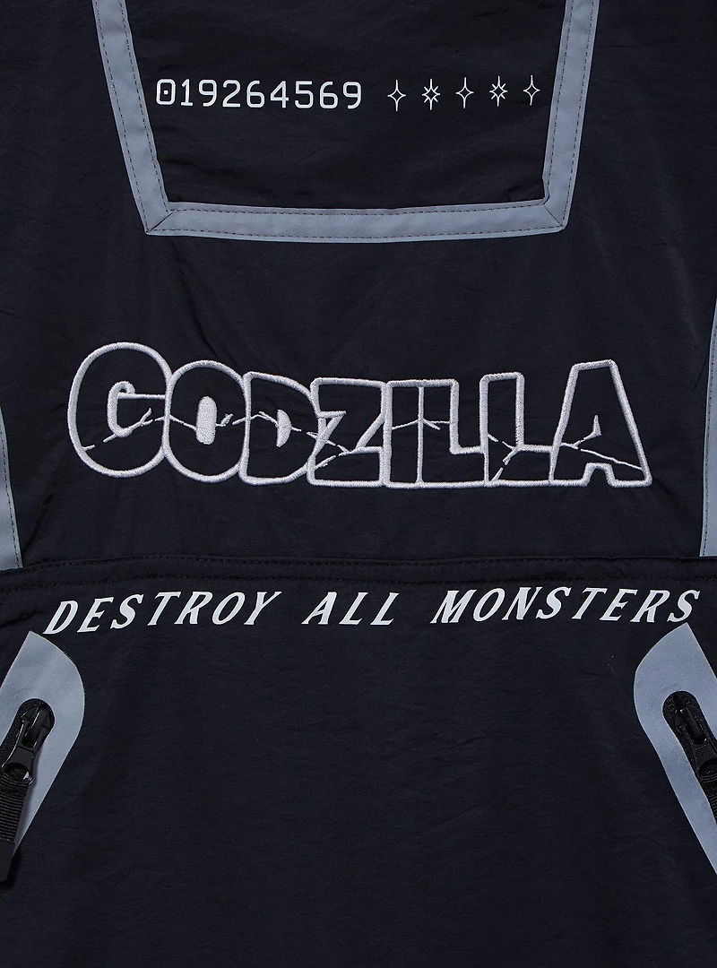 Godzilla Icons Quarter Zip Windbreaker Jacket - BoxLunch Exclusive