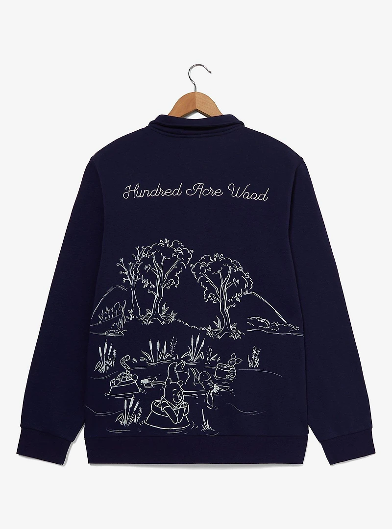 Disney Winnie the Pooh Bridge Scenic Quarter Zip Jacket — BoxLunch Exclusive