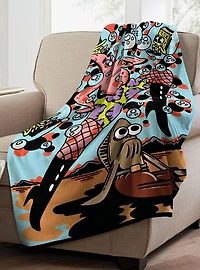 SpongeBob SquarePants Dance Patrick Micro Raschel Throw
